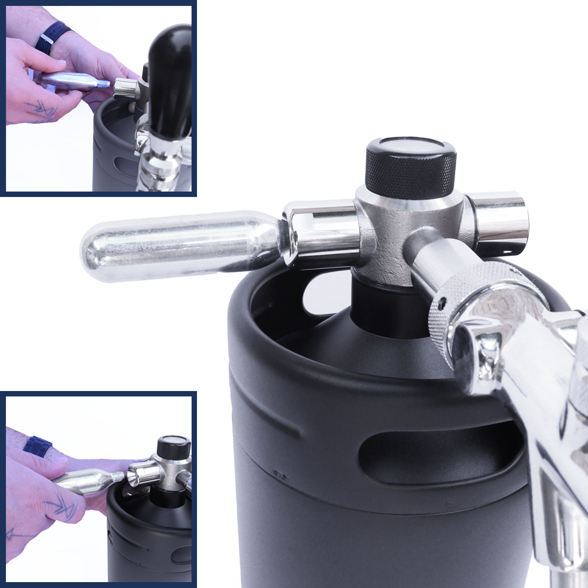 Kit 10 capsulas de co2 16g (Com Rosca) Zymo